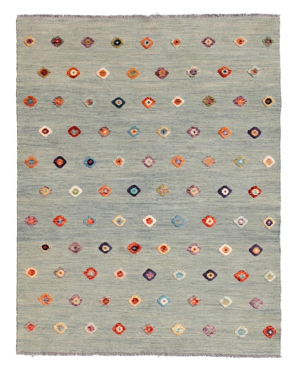 Alfombra afgana Kilim Afghan Nimbaft Edition 196x145 196x145, Alfombra persa Tejido a mano