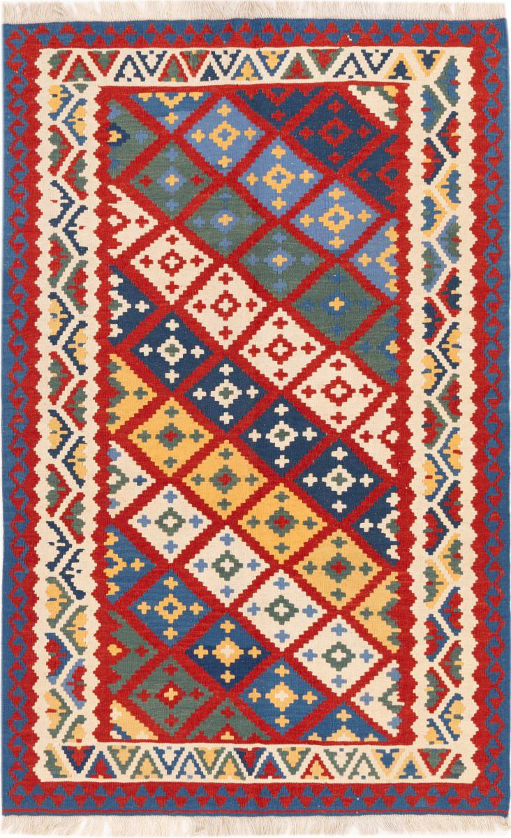 Perzisch tapijt Kilim Fars Ghashghai 196x126 196x126, Perzisch tapijt Handgeweven