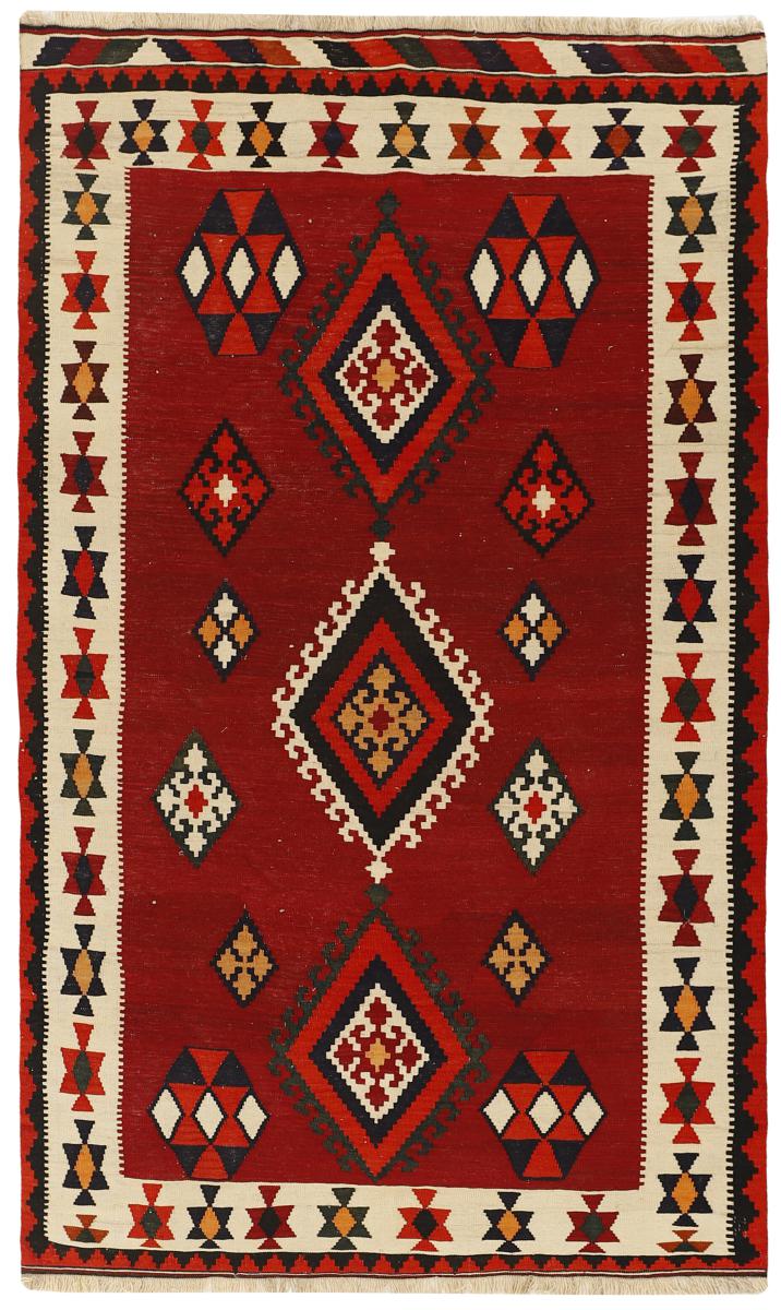 Tapis persan Kilim Fars 246x146 246x146, Tapis persan Tissé à la main