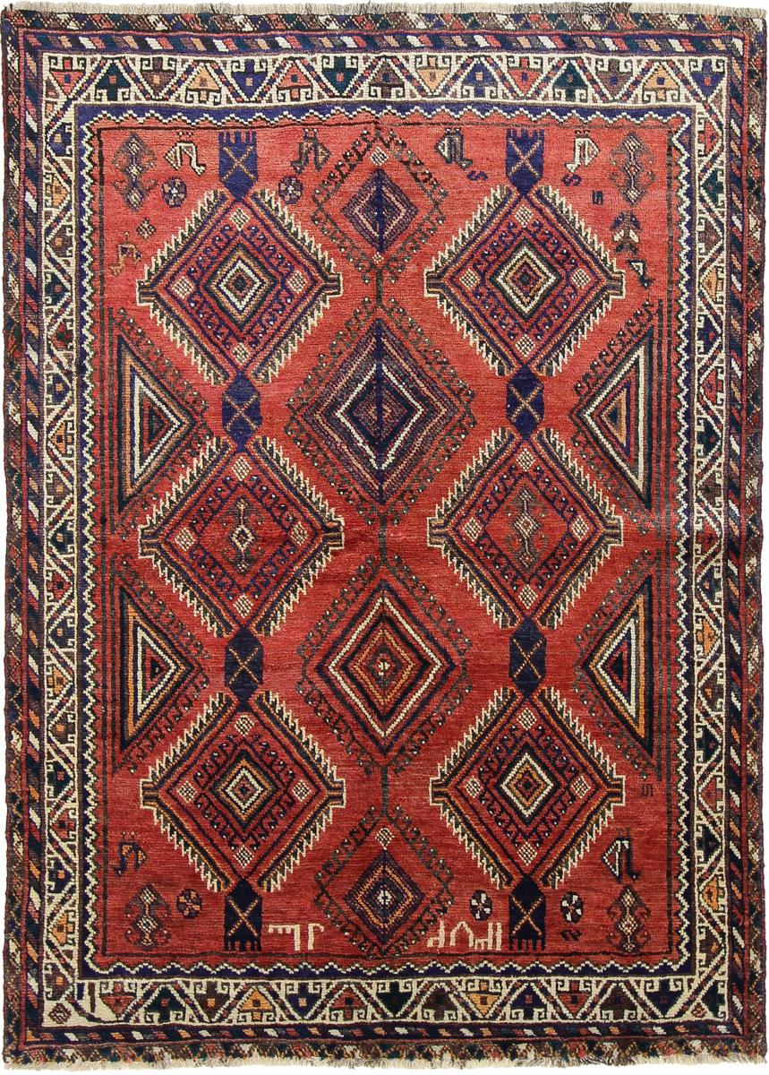 Persisk tæppe Ghashghai 231x164 231x164, Persisk tæppe Knyttet i hånden