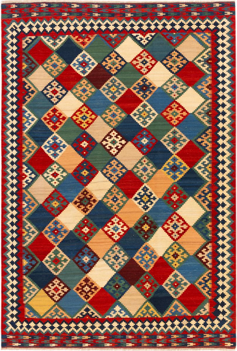 Perzisch tapijt Kilim Fars Shiraz 269x184 269x184, Perzisch tapijt Handgeweven