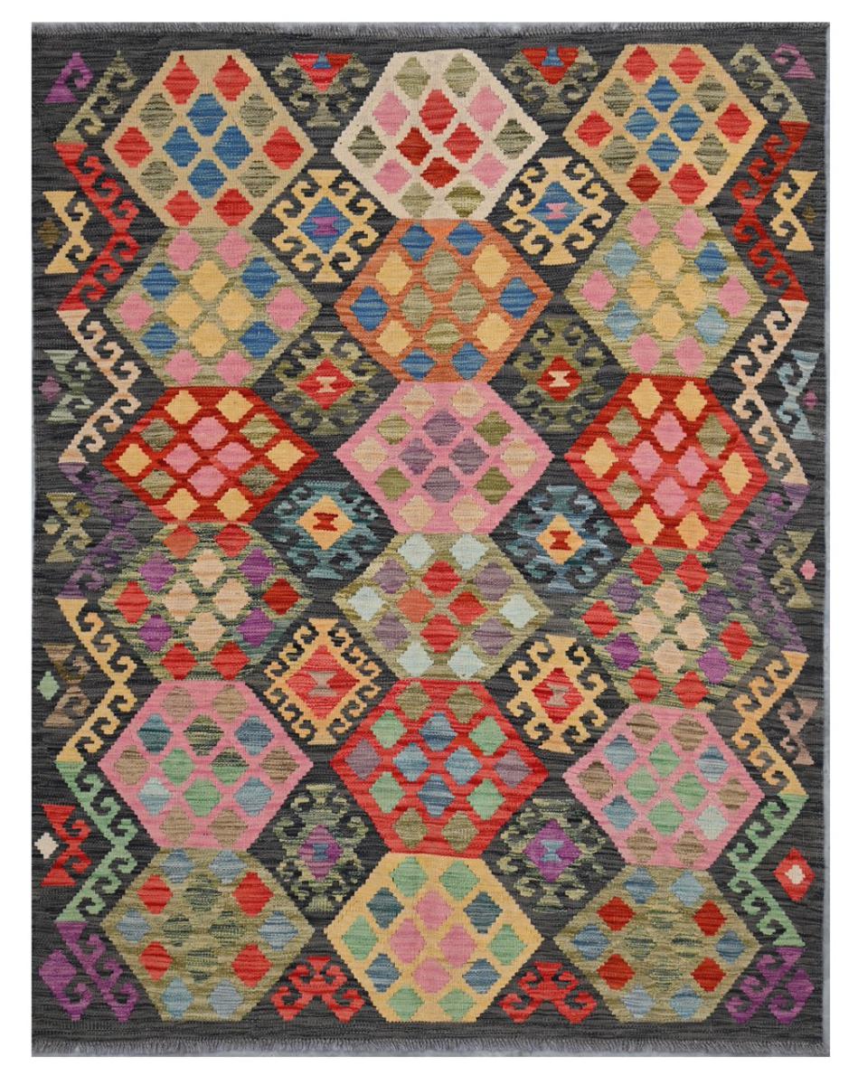 Afghan rug Kilim Afghan 6'6"x5'1" 6'6"x5'1", Persian Rug Woven by hand