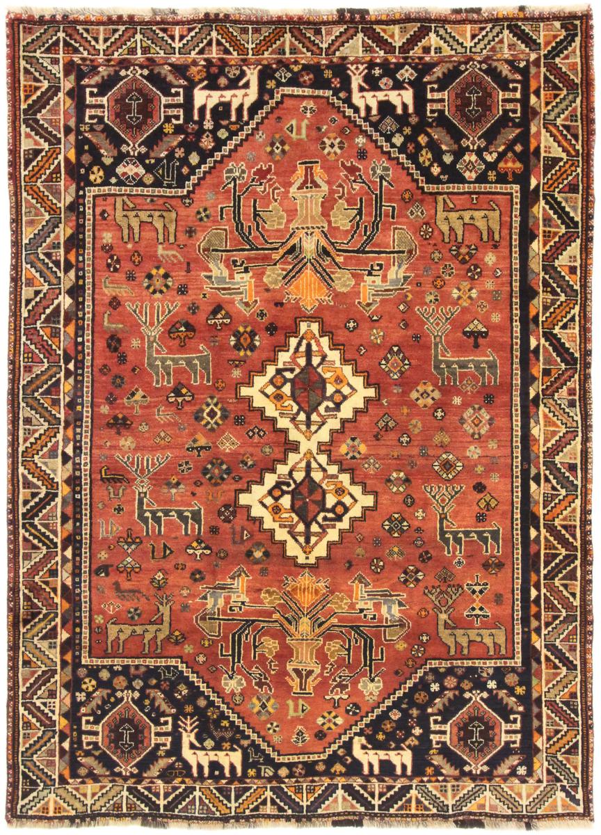 Tapete persa Shiraz 238x172 238x172, Tapete persa Atado à mão