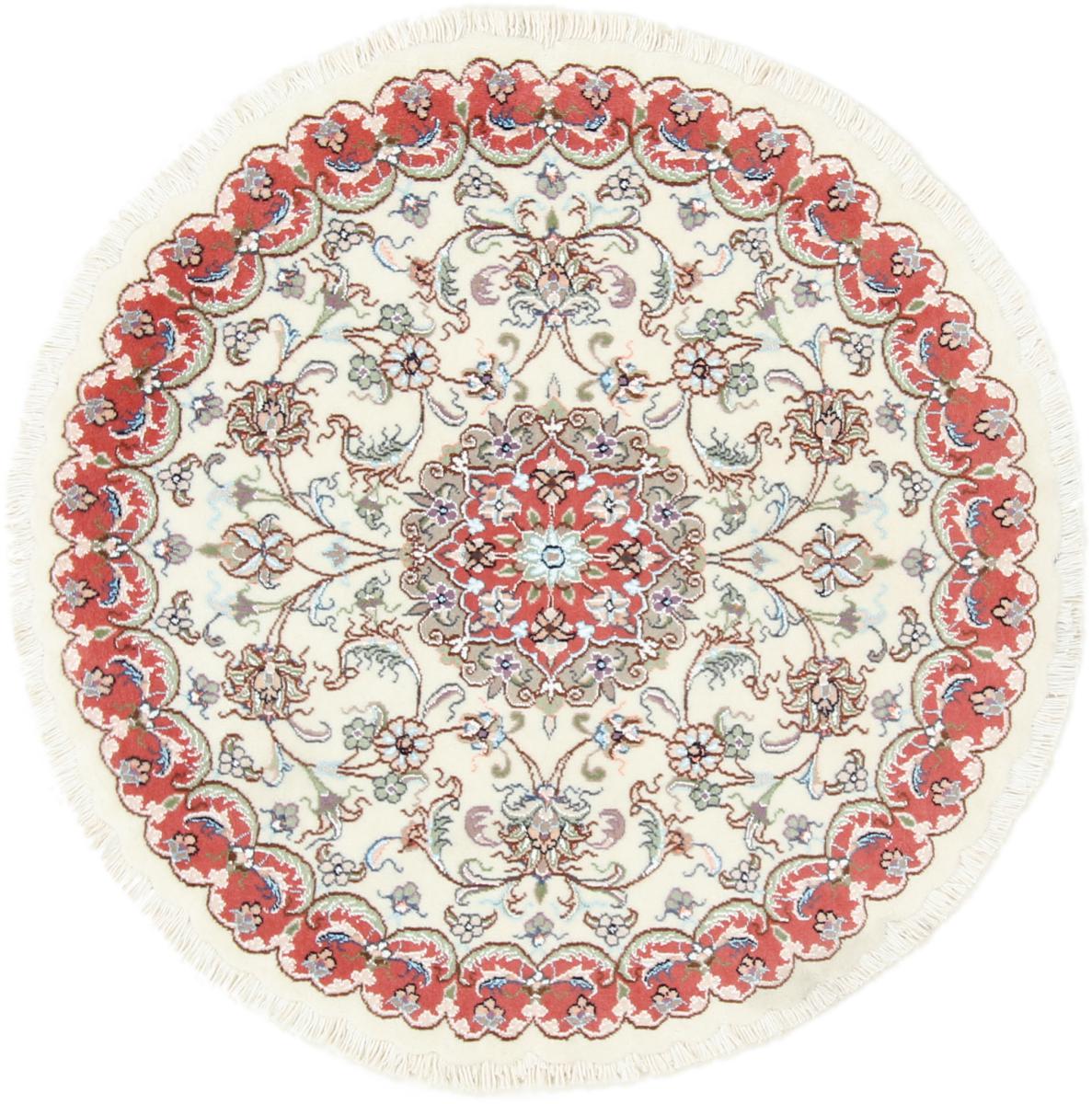Persian Rug Tabriz 40Raj 100x100 100x100, Persian Rug Knotted by hand
