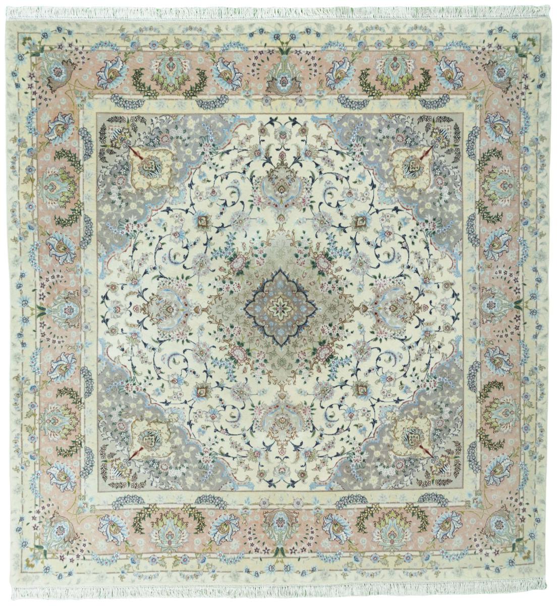 Perserteppich Täbriz 50Raj 204x194 204x194, Perserteppich Handgeknüpft