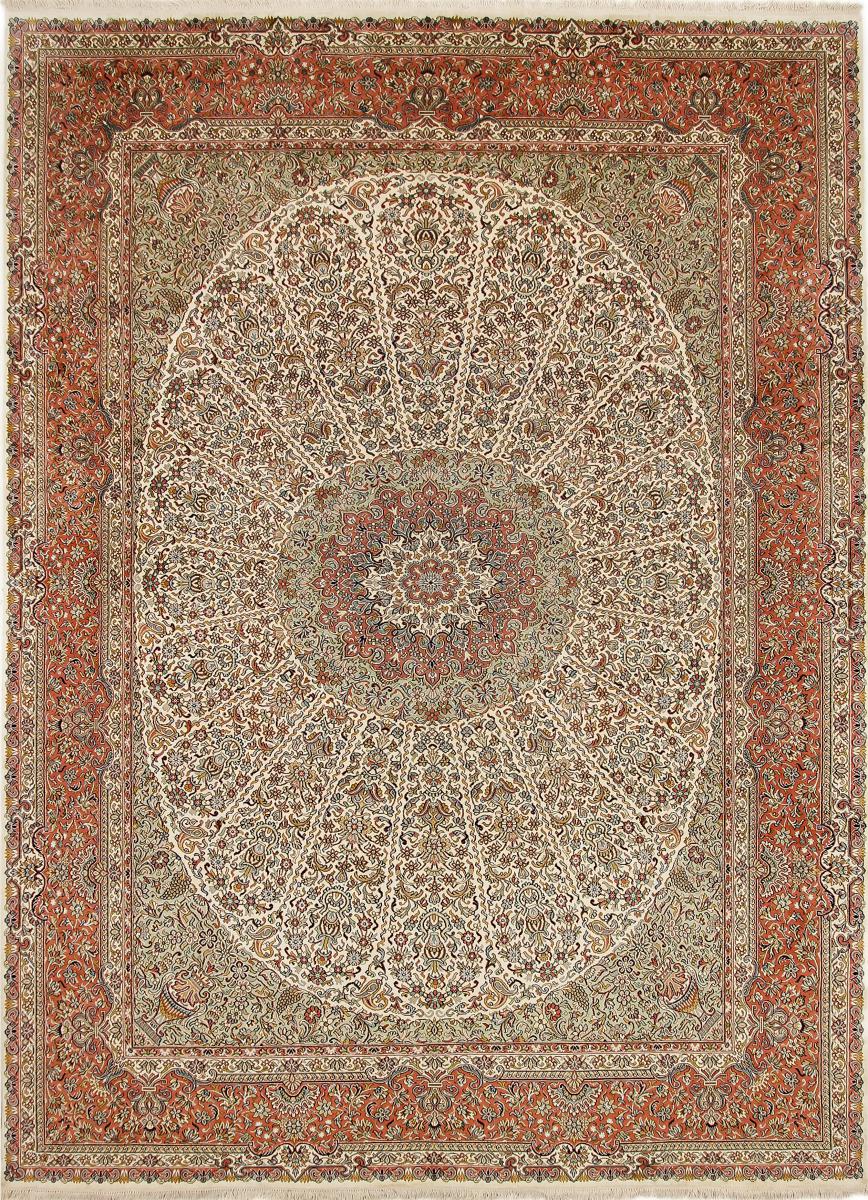 Tappeto indiano Cachemire di Seta 336x247 336x247, Tappeto persiano Annodato a mano