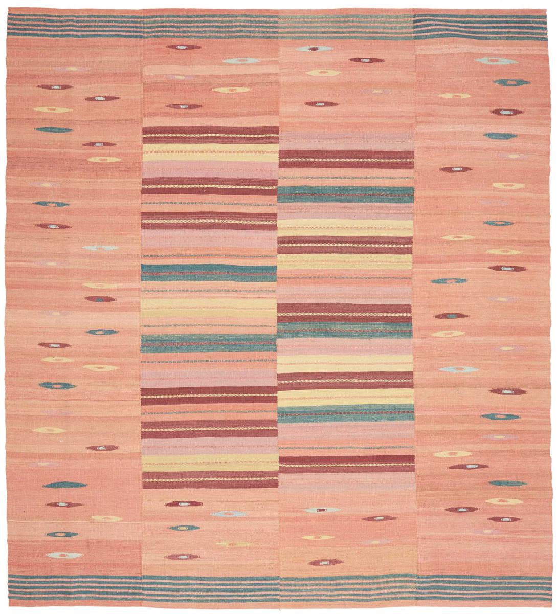 Tapete persa Kilim Fars 7'10"x7'2" 7'10"x7'2", Tapete persa Tecido à mão