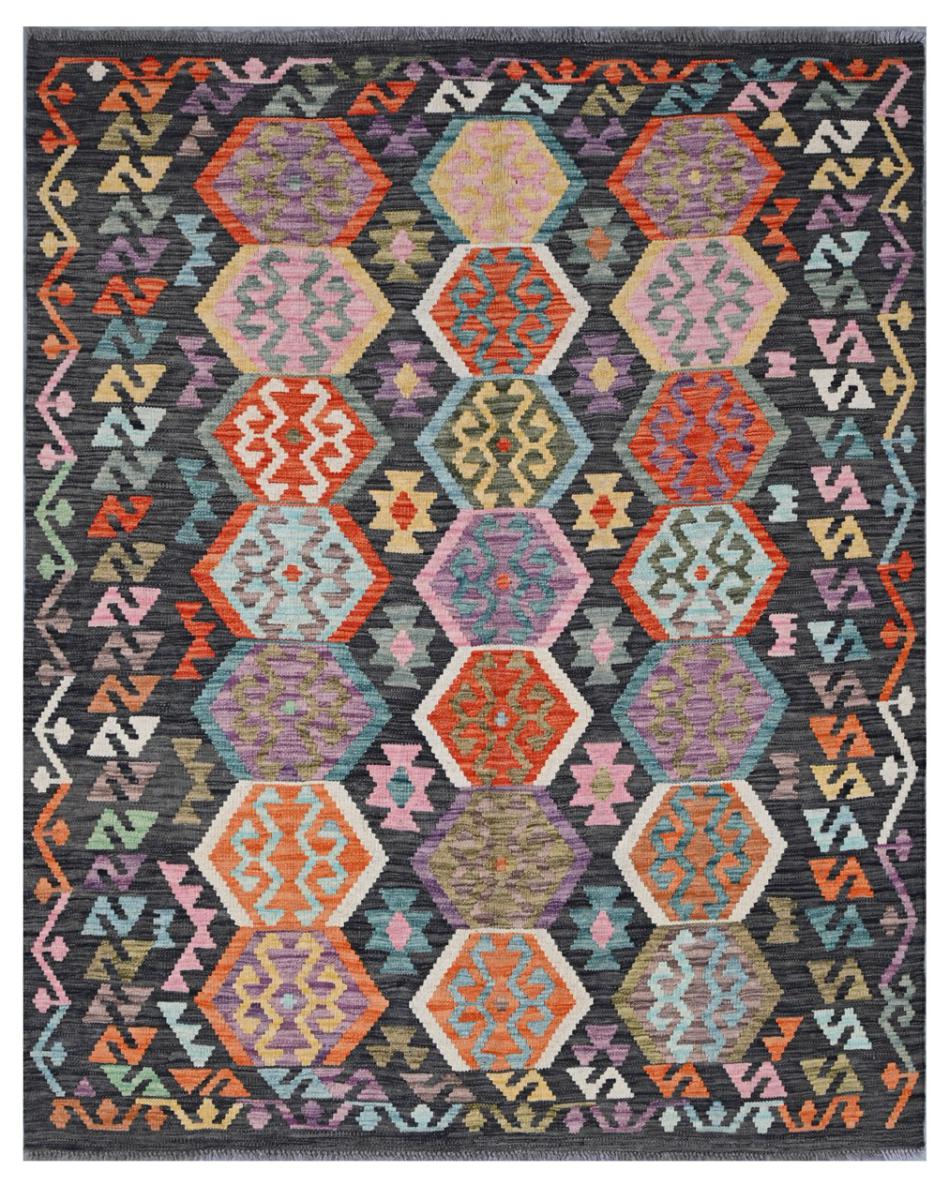 Afghan rug Kilim Afghan 6'6"x5'3" 6'6"x5'3", Persian Rug Woven by hand