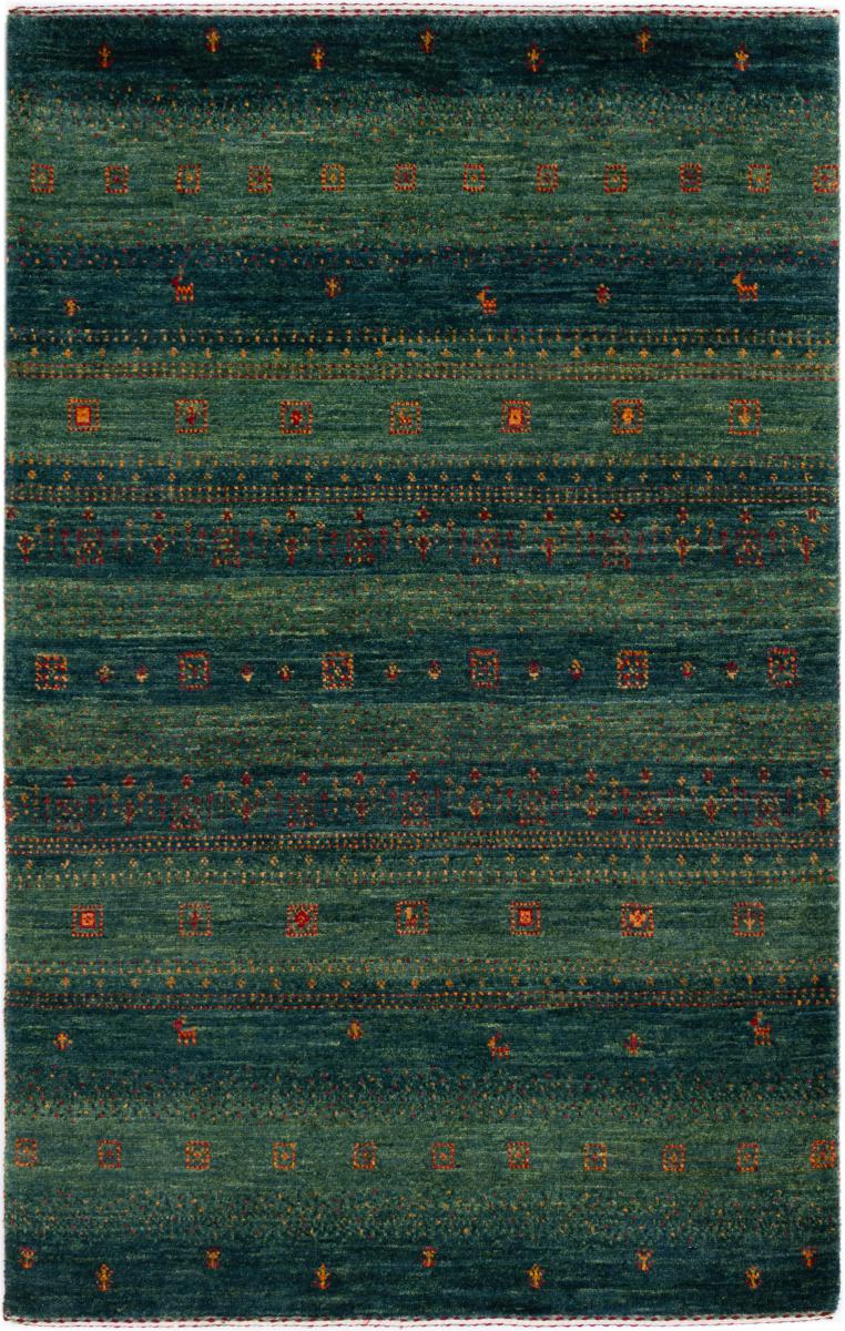 Tapis persan Persan Gabbeh Loribaft Essence 127x79 127x79, Tapis persan Noué à la main