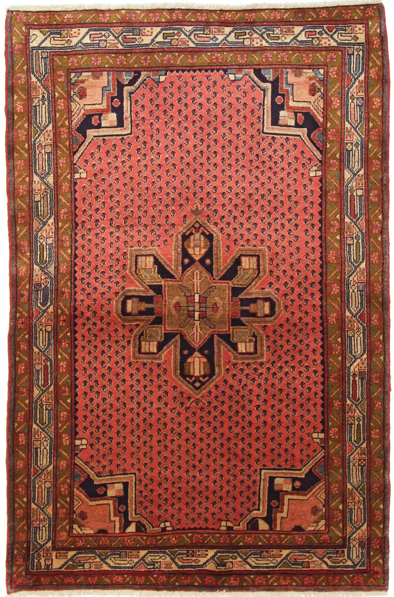 Persisk tæppe Hosseinabad 192x123 192x123, Persisk tæppe Knyttet i hånden