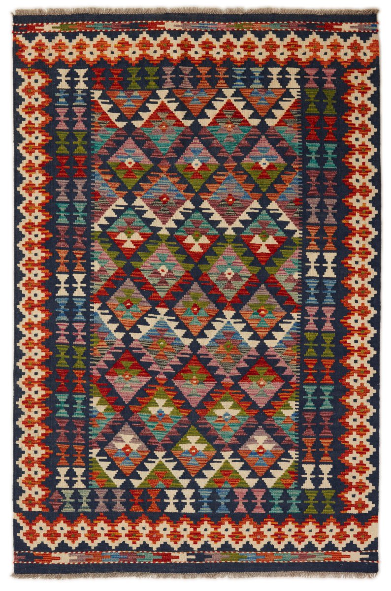 Afgán szőnyeg Kilim Afgán 196x127 196x127, Perzsa szőnyeg Kézzel szőtt