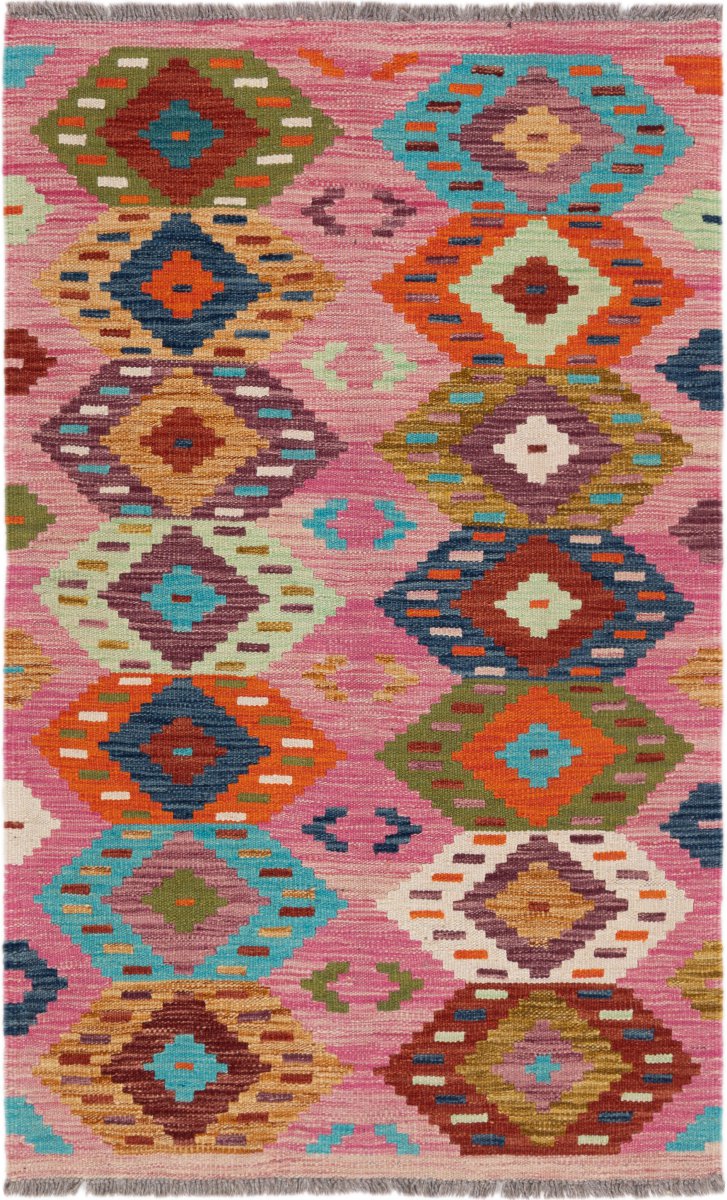 Tapete afegão Kilim Afegão 126x77 126x77, Tapete persa Tecido à mão