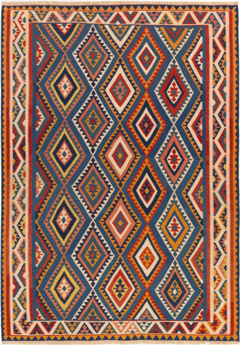 Tapis persan Kilim Fars Shiraz 297x211 297x211, Tapis persan Tissé à la main