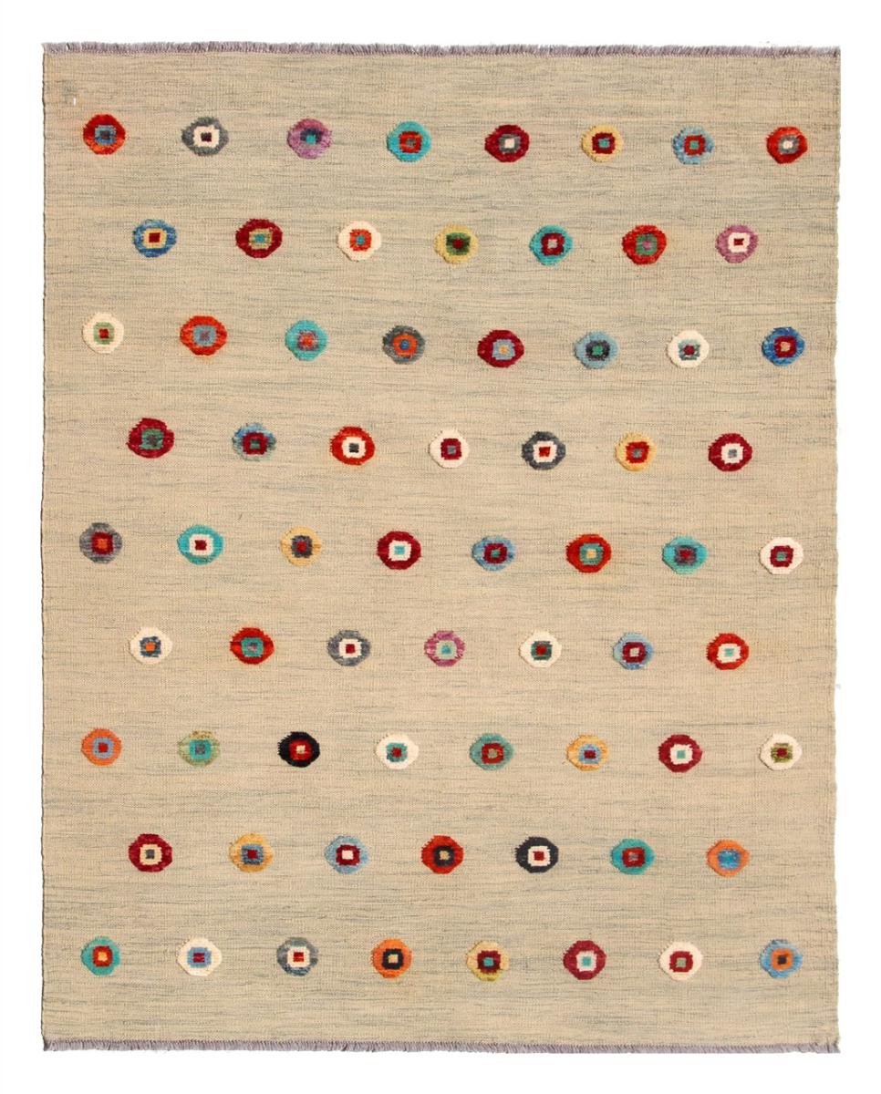 Alfombra afgana Kilim Afghan Nimbaft Edition 198x156 198x156, Alfombra persa Tejido a mano