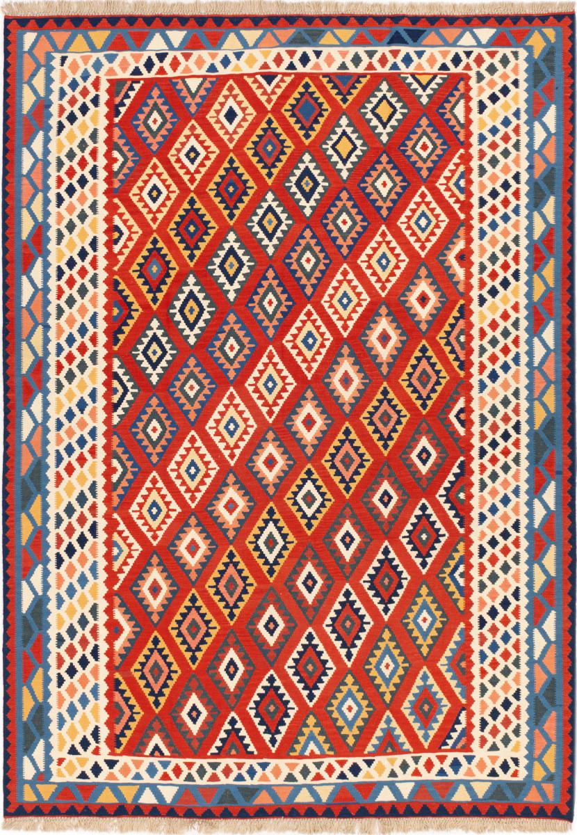 Tapis persan Kilim Fars Shiraz 297x213 297x213, Tapis persan Tissé à la main