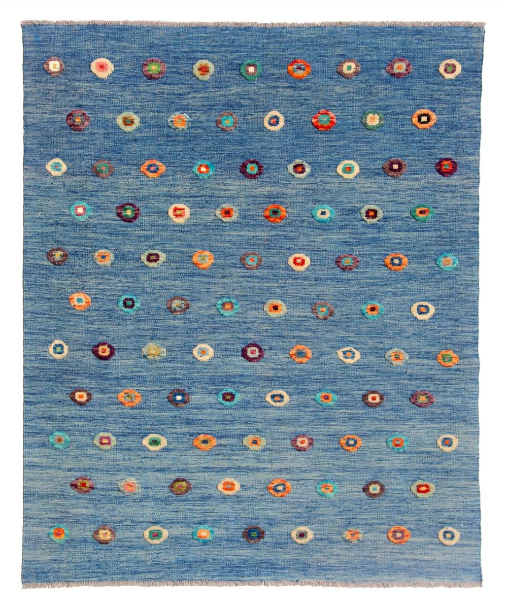 Alfombra afgana Kilim Afghan Nimbaft Edition 192x154 192x154, Alfombra persa Tejido a mano