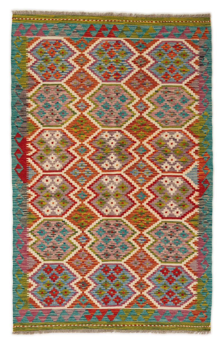 Afghan rug Kilim Afghan 6'0"x3'10" 6'0"x3'10", Persian rug Handwoven