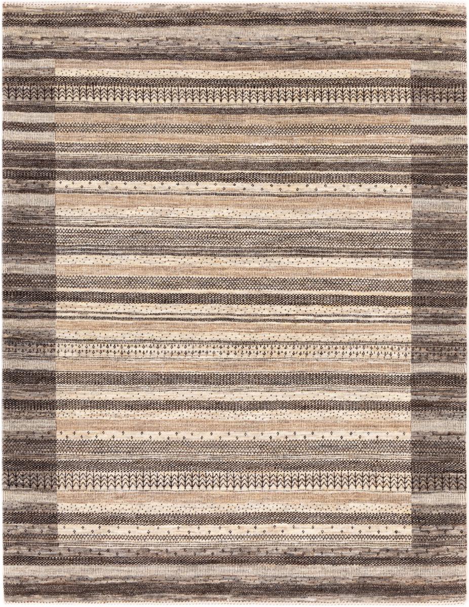 Tapis persan Persan Gabbeh Loribaft Tabiilbaft 196x151 196x151, Tapis persan Noué à la main