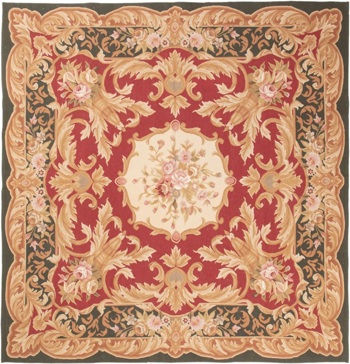 Tapis chinois Kilim Aubusson 206x200 206x200, Tapis persan Tissé à la main