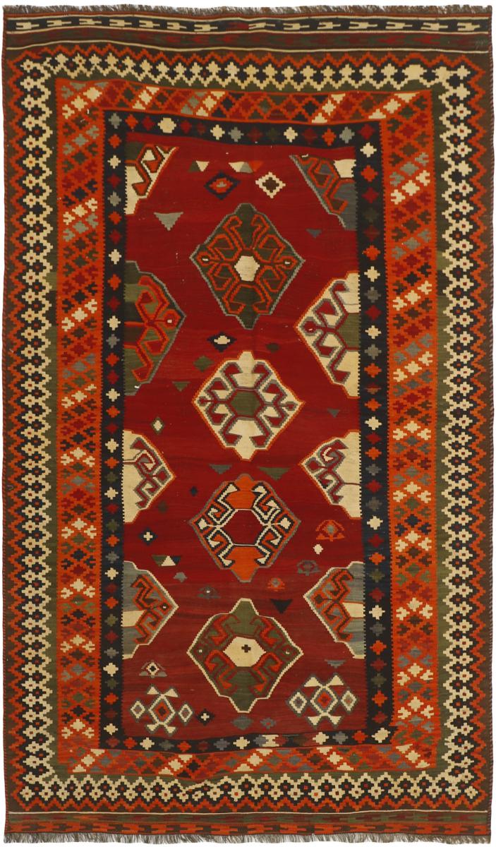 Tapete persa Kilim Fars Velho 265x156 265x156, Tapete persa Tecido à mão