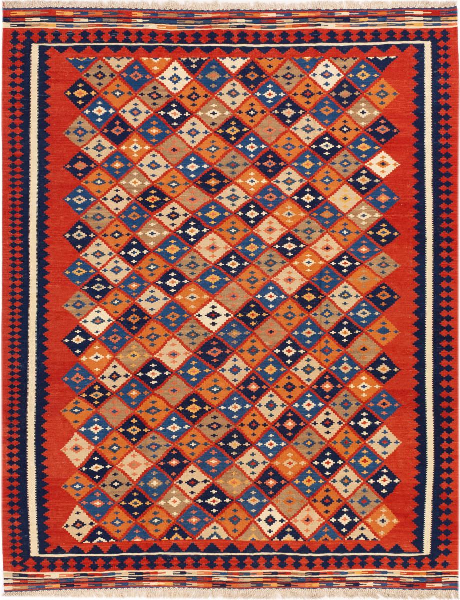 Alfombra persa Kilim Fars Ghashghai 291x231 291x231, Alfombra persa Tejido a mano