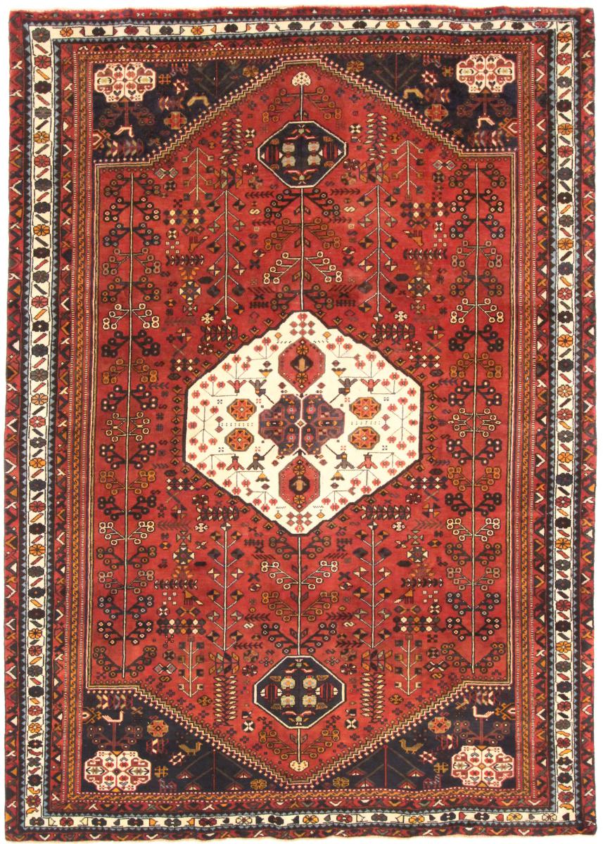 Persisk tæppe Shiraz 288x199 288x199, Persisk tæppe Knyttet i hånden