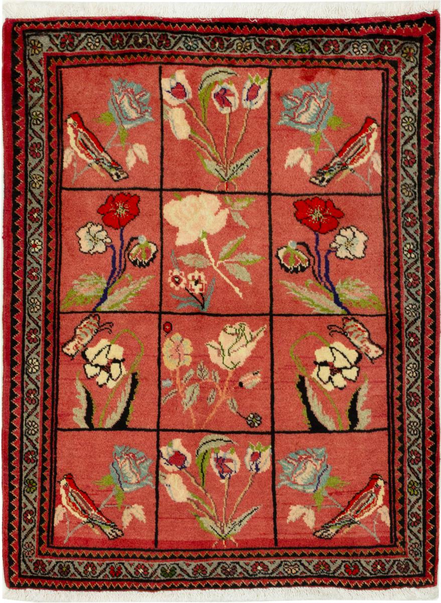 Tapete persa Sarough 3'7"x2'4" 3'7"x2'4", Tapete persa Atado à mão