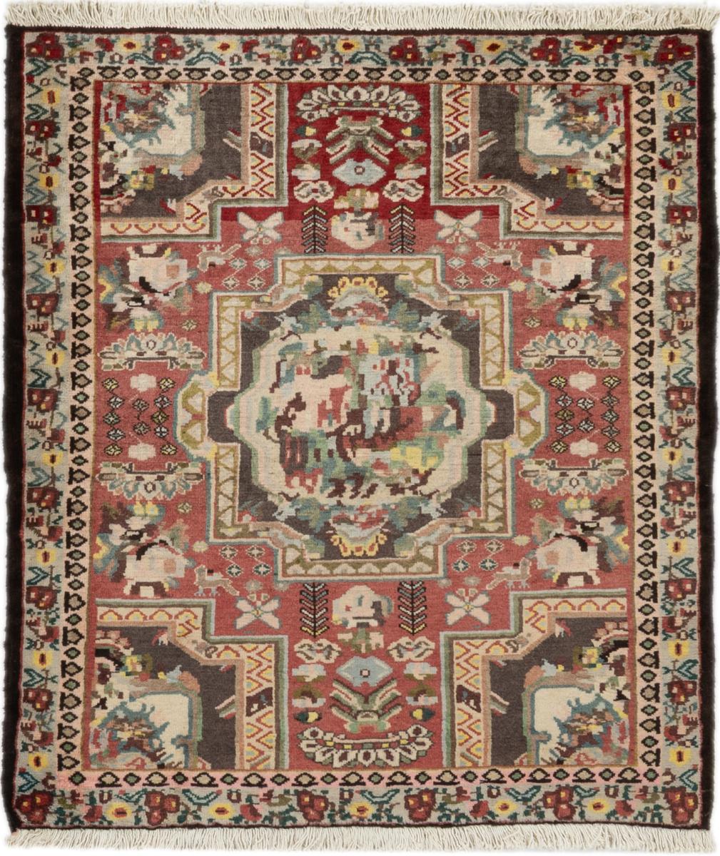 Perzisch tapijt Bakhtiari 136x113 136x113, Perzisch tapijt Handgeknoopte