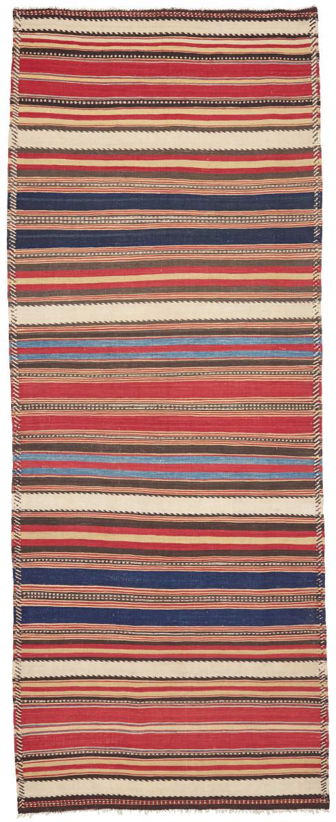 Persisk tæppe Kelim Fars Antikke 307x119 307x119, Persisk tæppe Håndvævet