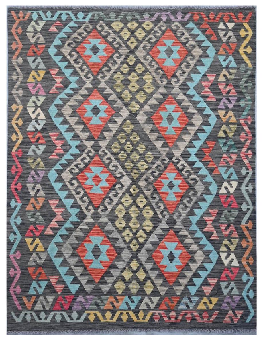 Afghan rug Kilim Afghan 6'9"x5'3" 6'9"x5'3", Persian Rug Woven by hand