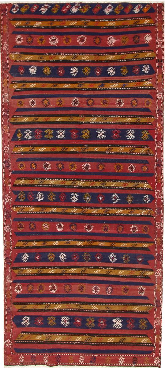 Tapete persa Kilim Fars Azerbaijan Antigo 361x164 361x164, Tapete persa Tecido à mão