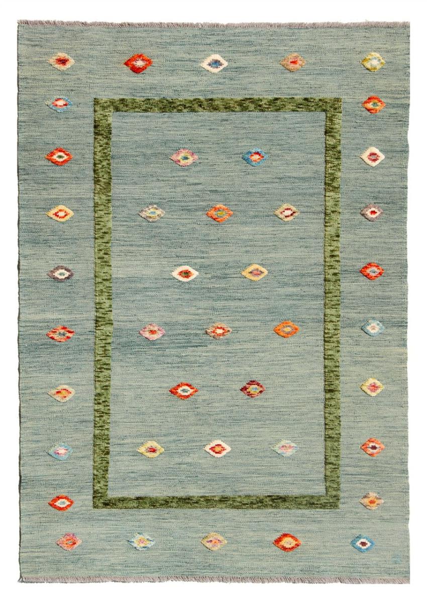 Alfombra afgana Kilim Afghan Nimbaft Edition 195x125 195x125, Alfombra persa Tejido a mano