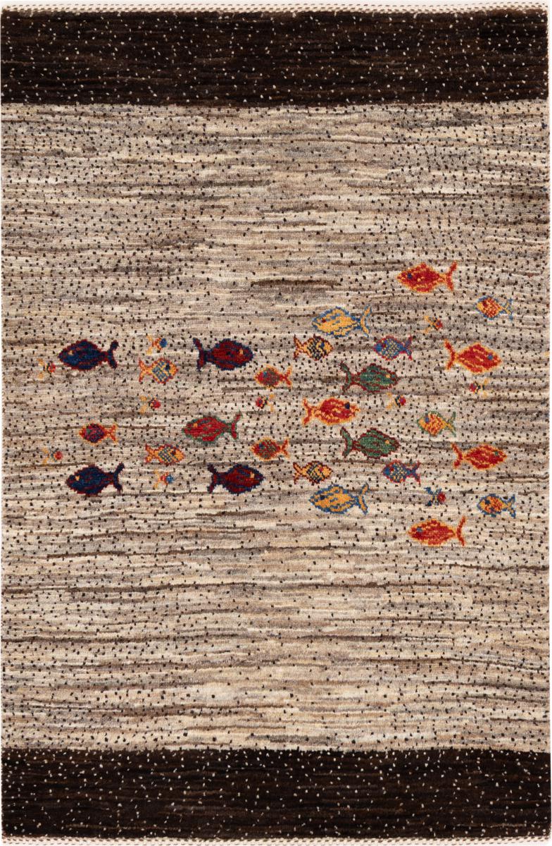 Perzisch tapijt Perzisch Gabbeh Loribaft Tabiibaft 122x82 122x82, Perzisch tapijt Handgeknoopte