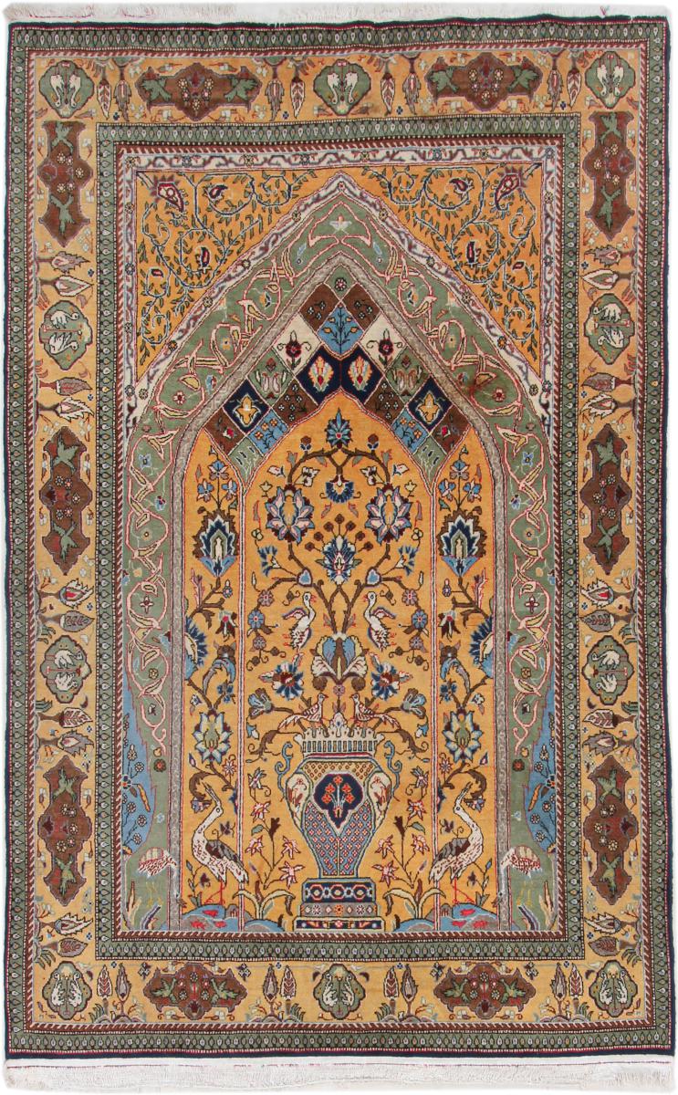 Tappeto persiano Qum 211x133 211x133, Tappeto persiano Annodato a mano
