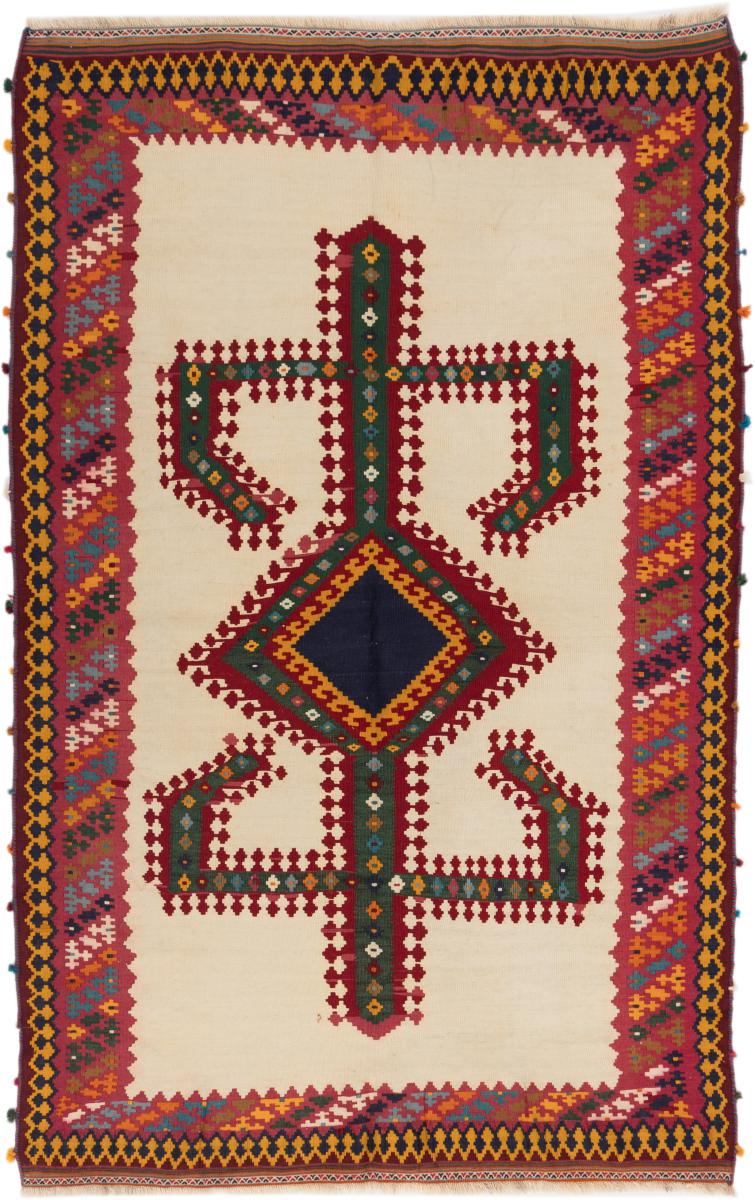 Persian Rug Kalim Fars Old 241x150 241x150, Persian Rug Knotted by hand