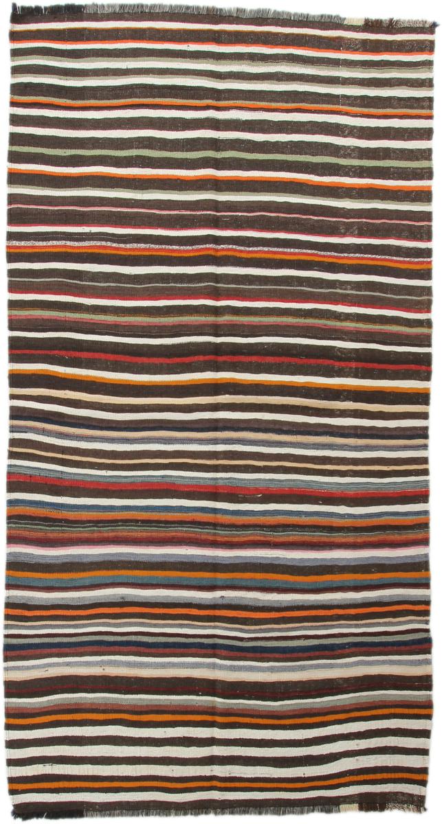 Tapete persa Kilim Fars Antigo 270x144 270x144, Tapete persa Tecido à mão