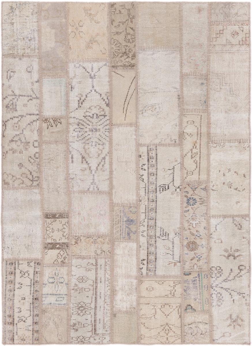 Persisk matta Patchwork 195x140 195x140, Persisk matta Knuten för hand