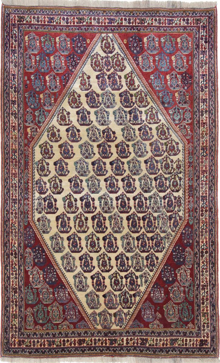 Persisk tæppe Ghashghai 246x152 246x152, Persisk tæppe Knyttet i hånden