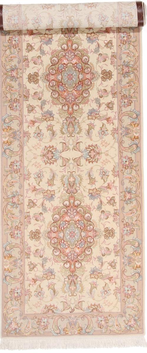 Tapis persan Tabriz 50Raj 340x95 340x95, Tapis persan Noué à la main