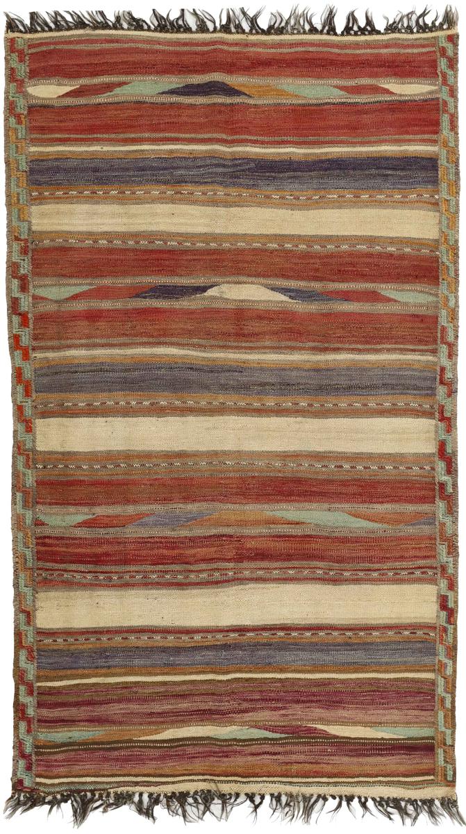 Tapete persa Kilim Fars Antigo 273x161 273x161, Tapete persa Atado à mão