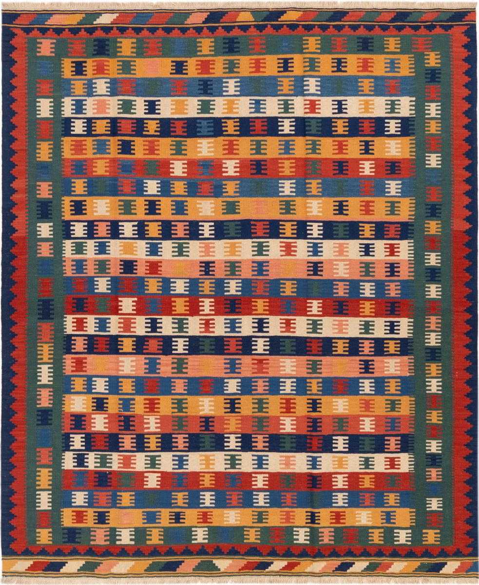 Persian rug Kilim Fars Ghashghai 216x181 216x181, Persian rug Handwoven