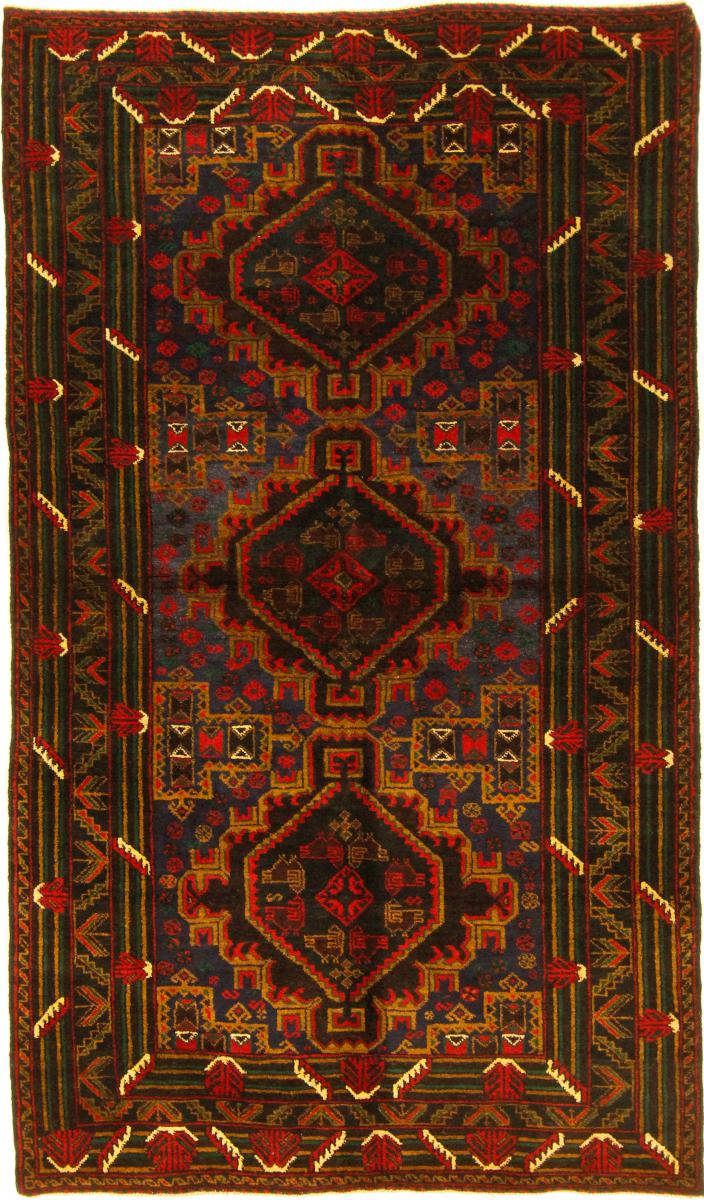 Afghansk tæppe Beluch 201x112 201x112, Persisk tæppe Knyttet i hånden