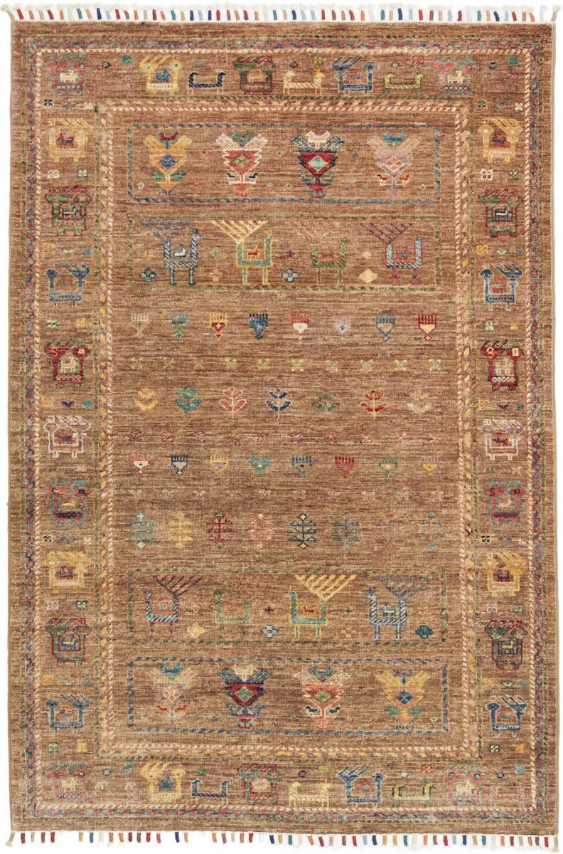 Pakistani rug Arijana Shaal 5'0"x3'3" 5'0"x3'3", Persian rug Hand-knotted