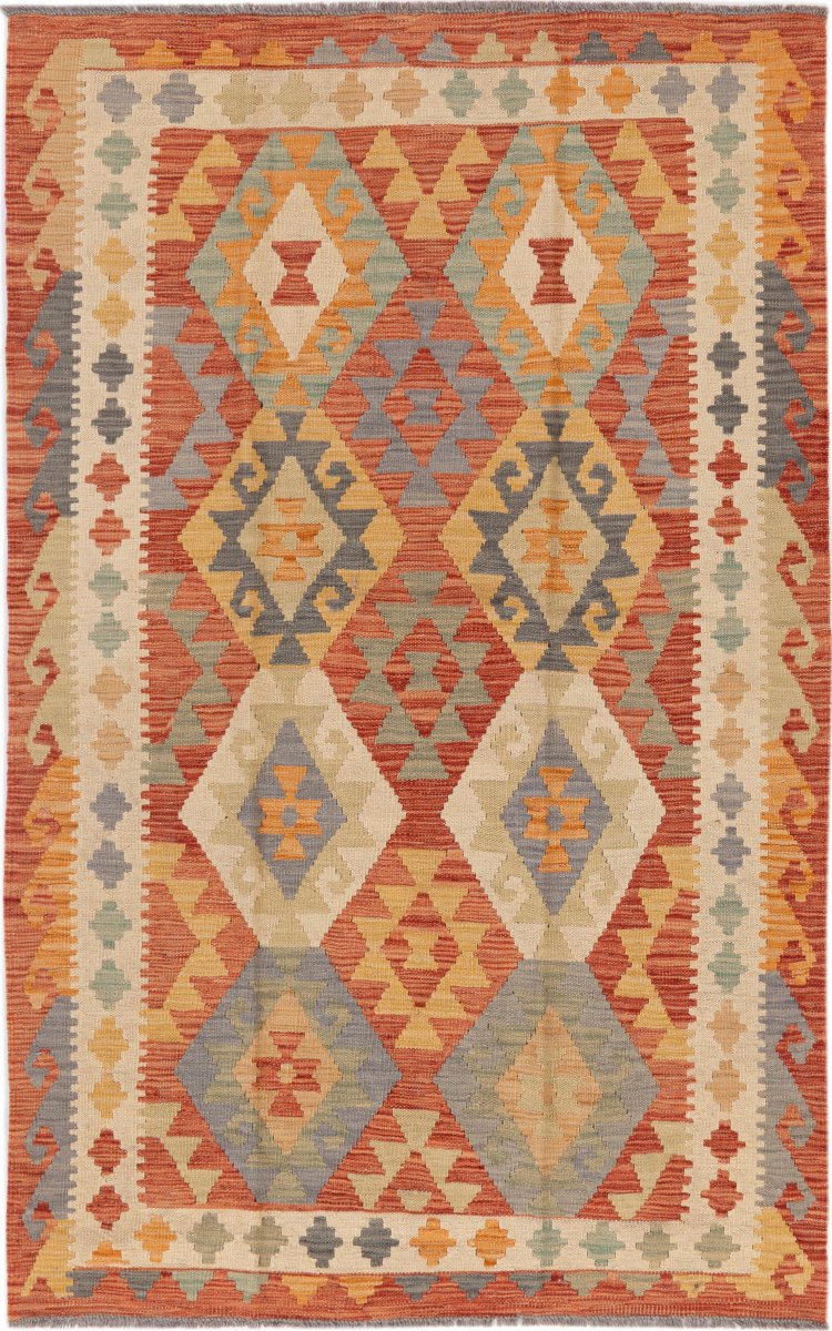 Tapis afghan Kilim Afghan 186x116 186x116, Tapis persan Tissé à la main