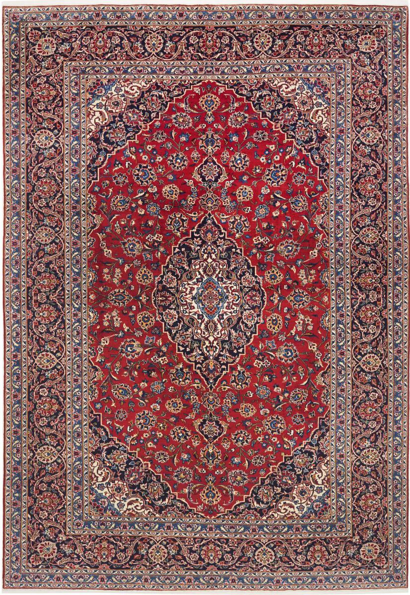 Perserteppich Keshan 379x259 379x259, Perserteppich Handgeknüpft