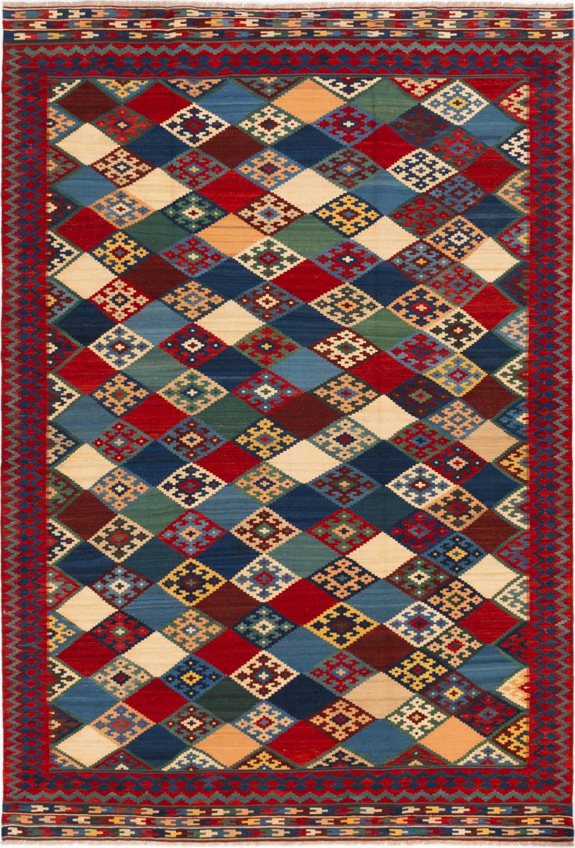 Alfombra persa Kilim Fars Ghashghai 329x228 329x228, Alfombra persa Tejido a mano