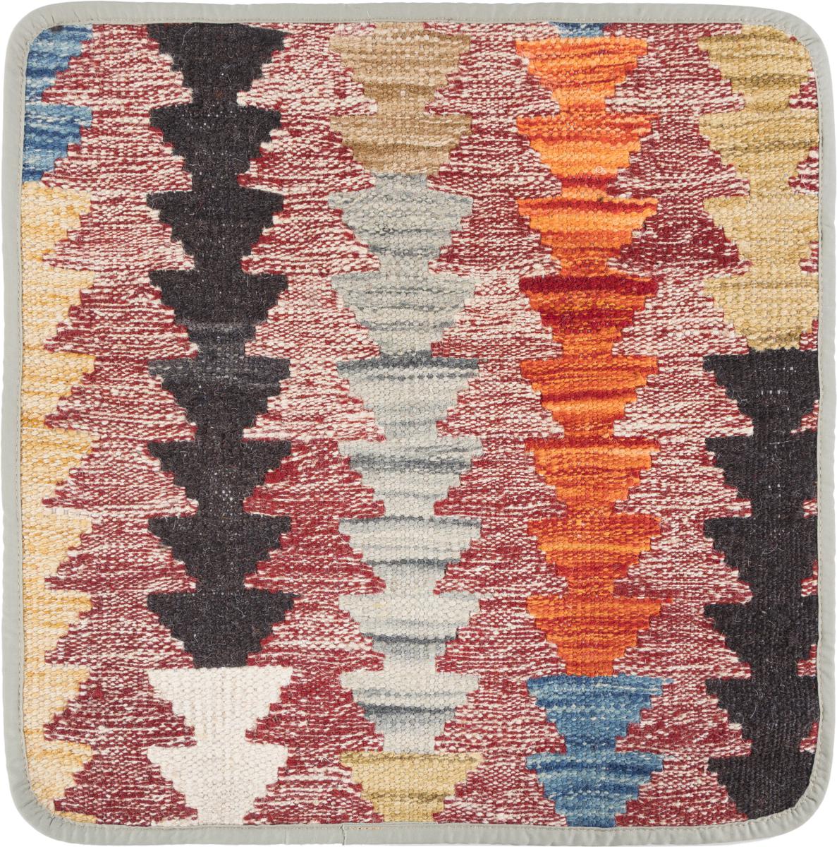 Afghan rug Kilim Afghan Cushion Cover 45x45 45x45, Persian Rug Knotted by hand