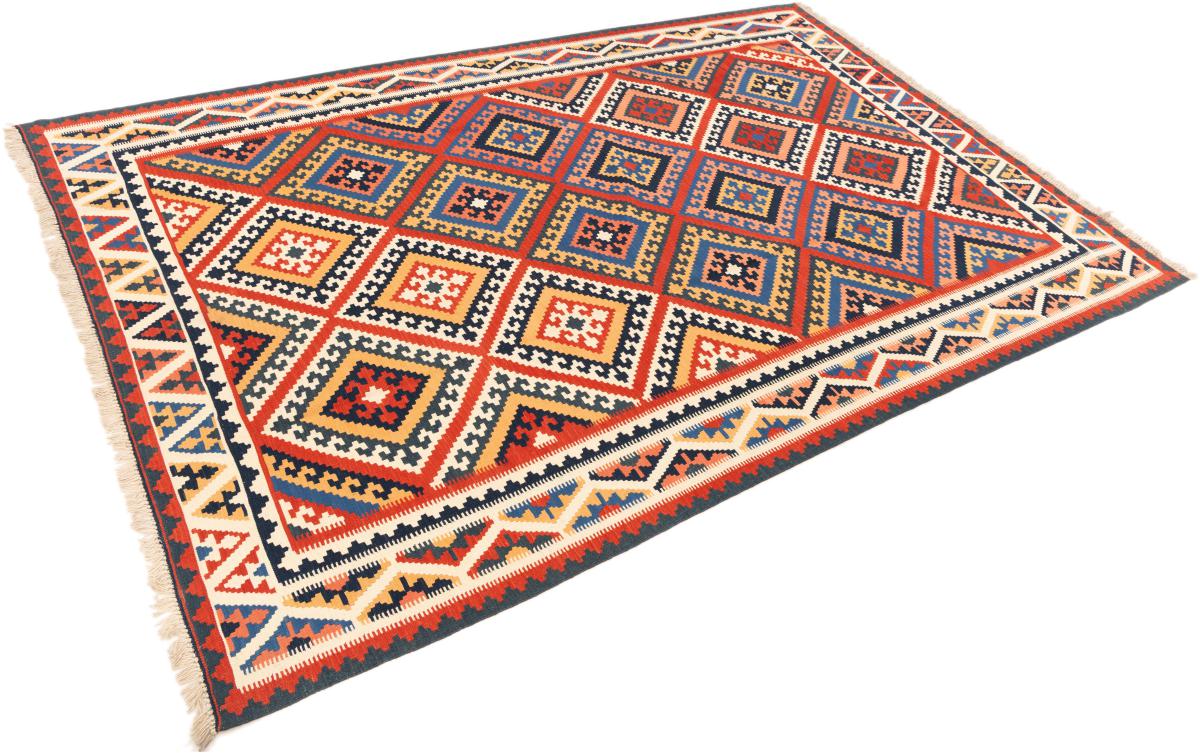 Tapis persan Kilim Fars Ghashghai 291x209 291x209, Tapis persan Tissé à la main