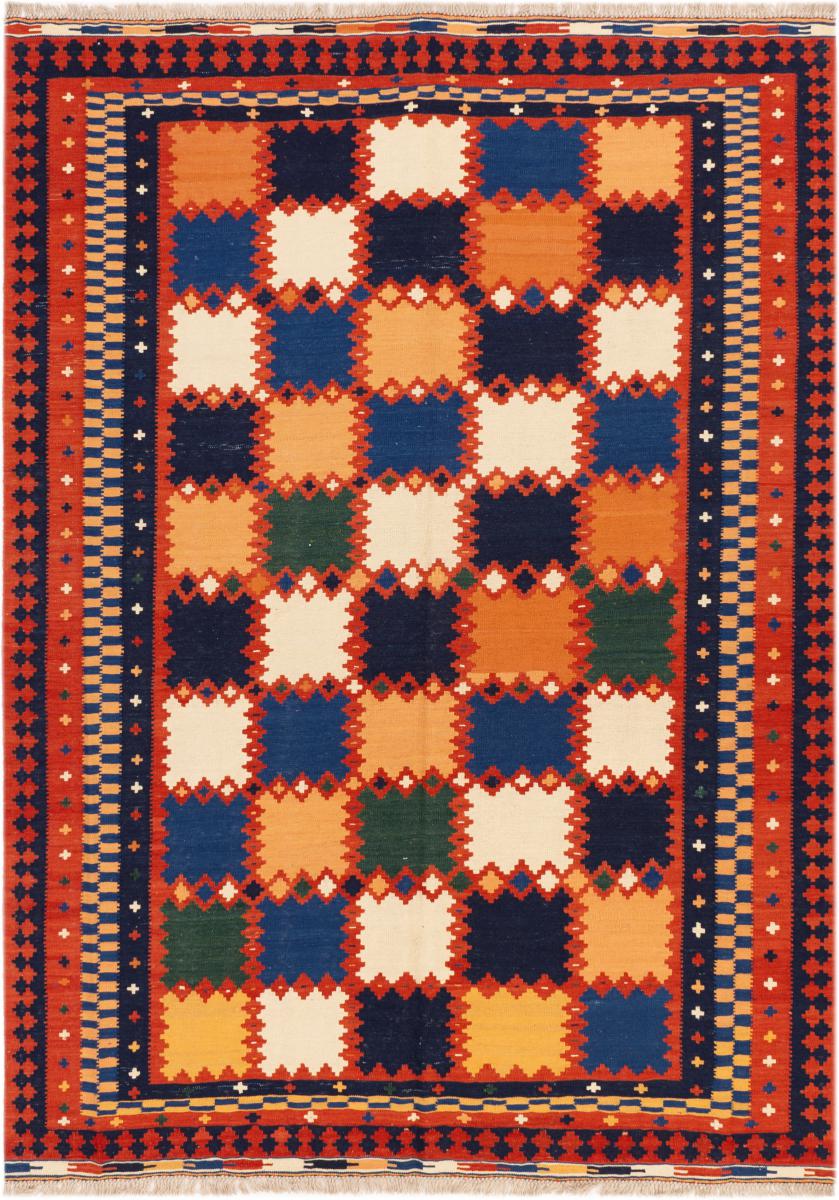 Tapis persan Kilim Fars Ghashghai 289x211 289x211, Tapis persan Tissé à la main