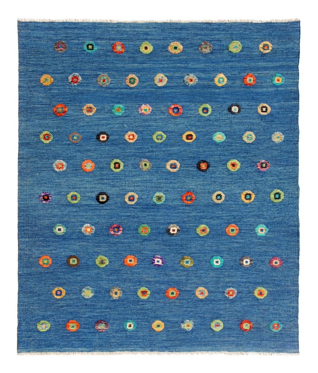 Alfombra afgana Kilim Afghan Nimbaft Edition 198x163 198x163, Alfombra persa Tejido a mano